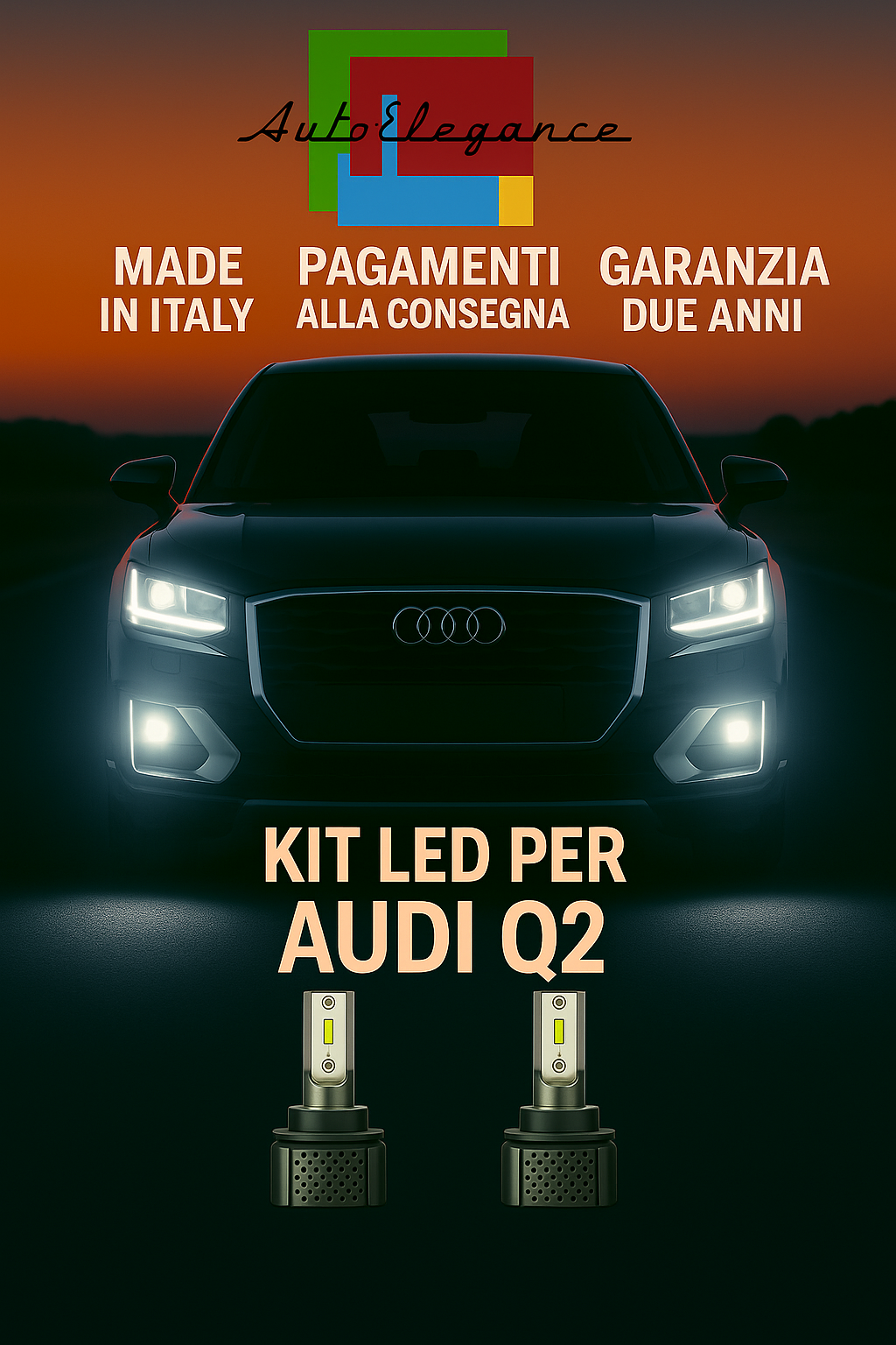 🔥KIT LED D3S 6000K BIANCO CANBUS – Anabbaglianti per Audi Q2🔥