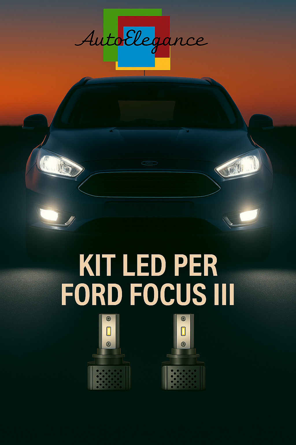 🔥KIT LED D3S 6000K BIANCO CANBUS – Anabbaglianti per Ford Focus III🔥