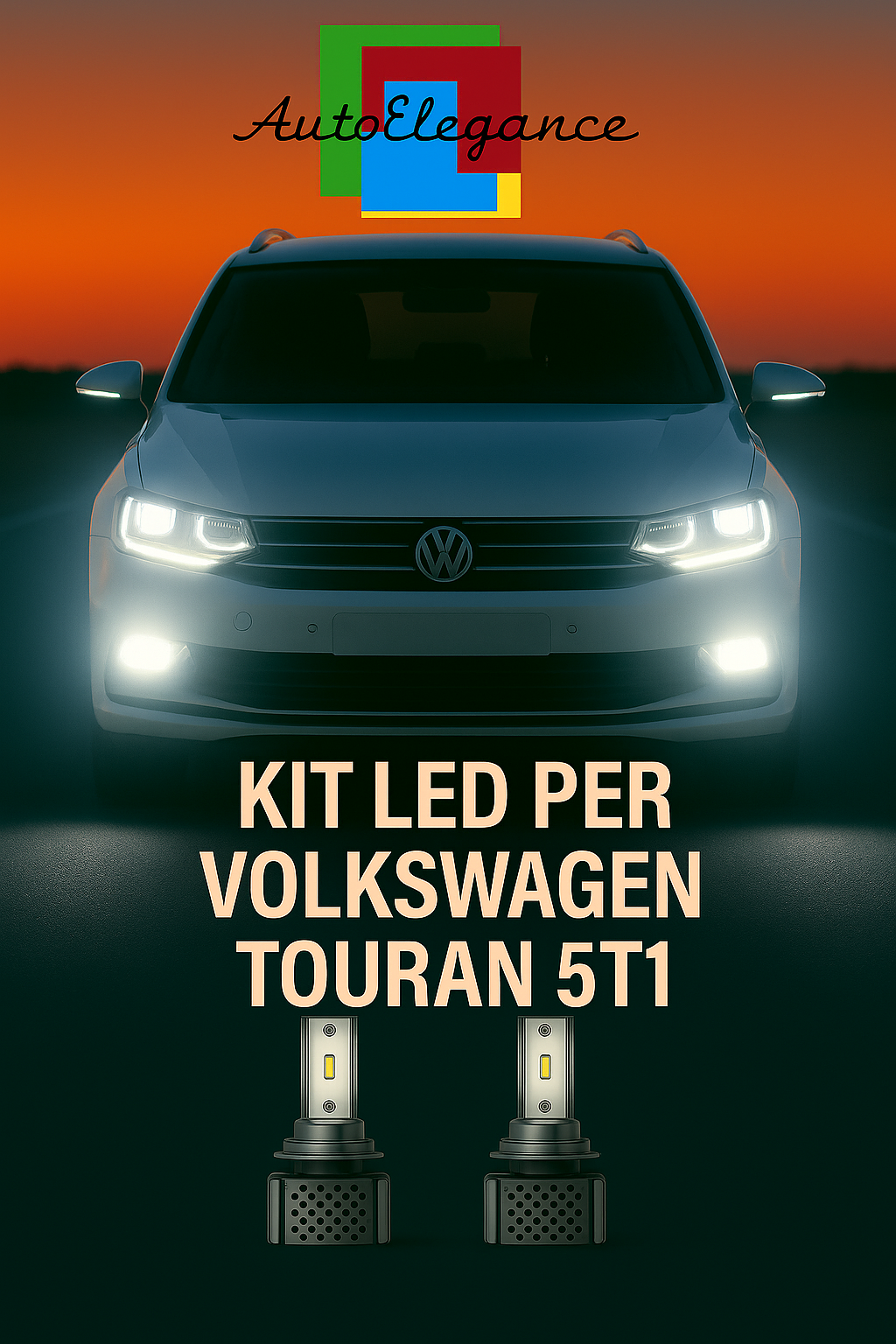 🔥KIT LED D3S 6000K BIANCO CANBUS – Anabbaglianti per Volkswagen Touran 5T1🔥