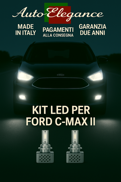 🔥KIT LED D3S 6000K BIANCO CANBUS – Anabbaglianti per Ford C-Max II🔥