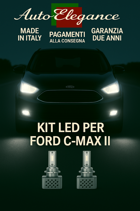 🔥KIT LED D3S 6000K BIANCO CANBUS – Anabbaglianti per Ford C-Max II🔥