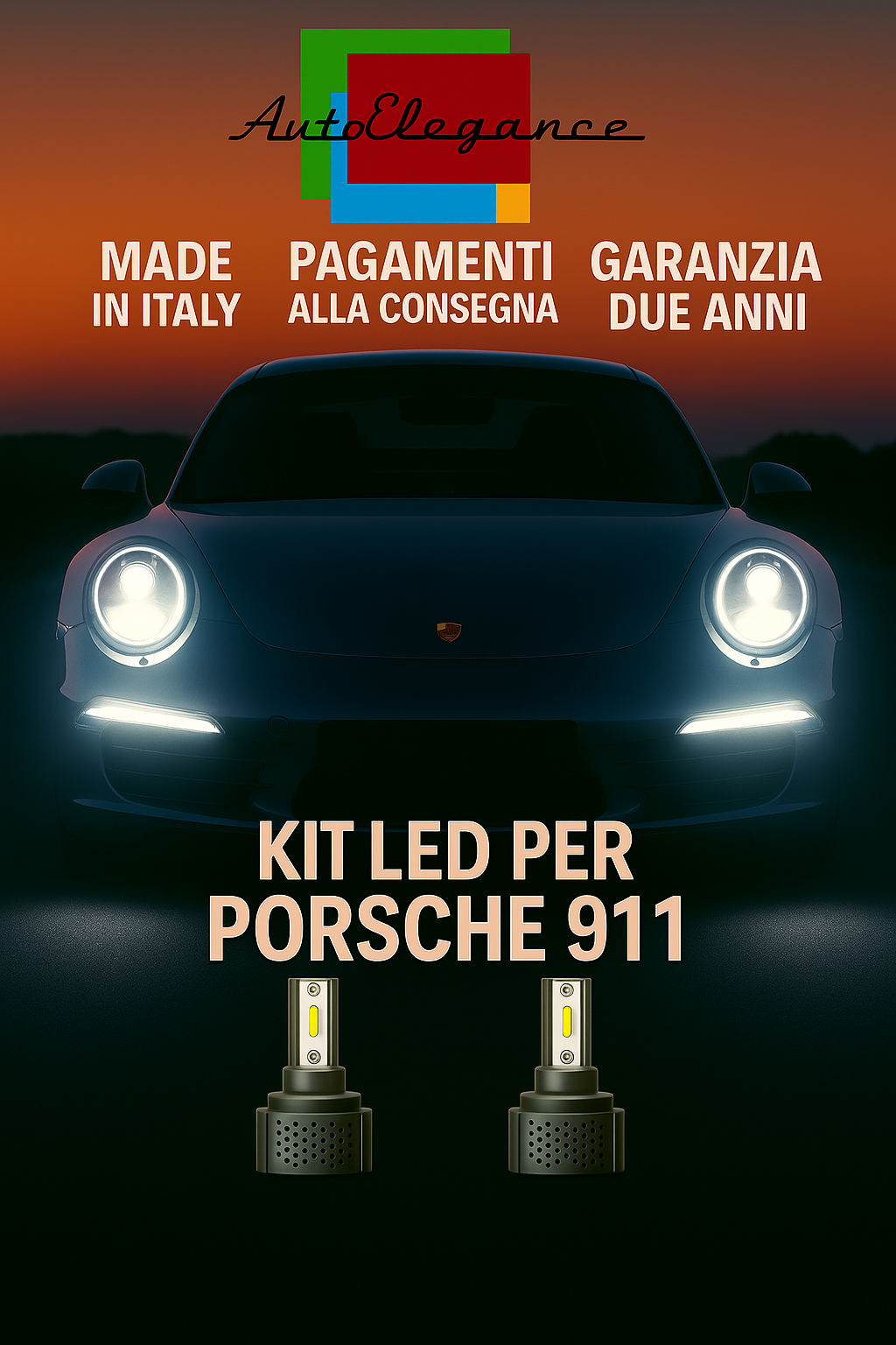 🔥KIT LED D3S 6000K BIANCO CANBUS – Anabbaglianti per Porsche 911🔥