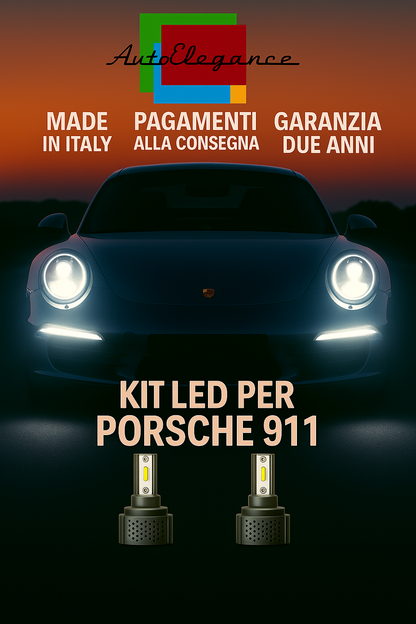 🔥KIT LED D3S 6000K BIANCO CANBUS – Anabbaglianti per Porsche 911🔥