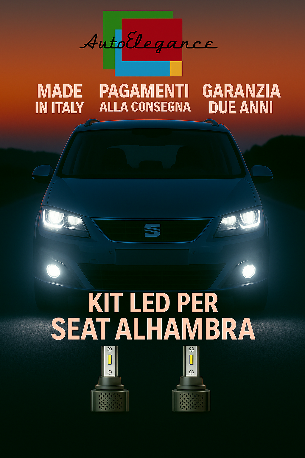 🔥KIT LED D3S 6000K BIANCO CANBUS – Anabbaglianti per Seat Alhambra🔥