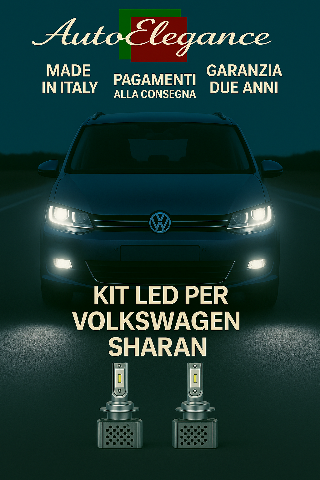 🔥KIT LED D3S 6000K BIANCO CANBUS – Anabbaglianti per Volkswagen Sharan🔥
