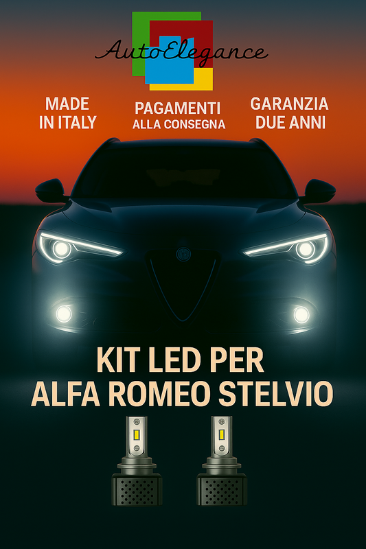 💫KIT LED D3S 6000K BIANCO CANBUS – Anabbaglianti per Alfa Romeo Stelvio💫