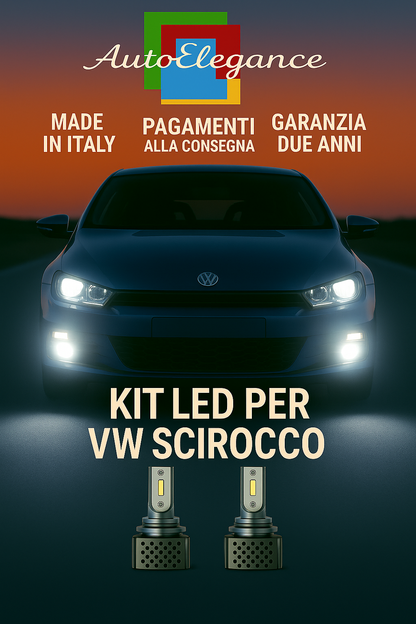 💫KIT LED D3S 6000K BIANCO CANBUS – Anabbaglianti per Volkswagen Scirocco💫