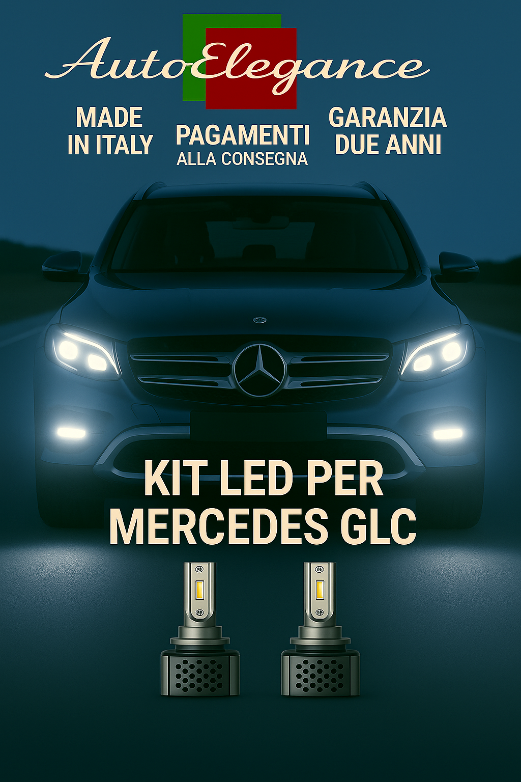 💫KIT LED D3S 6000K BIANCO CANBUS – Anabbaglianti per Mercedes GLC💫