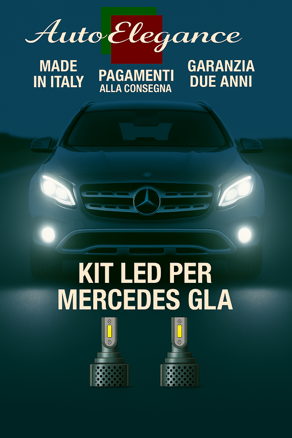🔥KIT LED D3S 6000K BIANCO CANBUS – Anabbaglianti per Mercedes-Benz GLA X156🔥