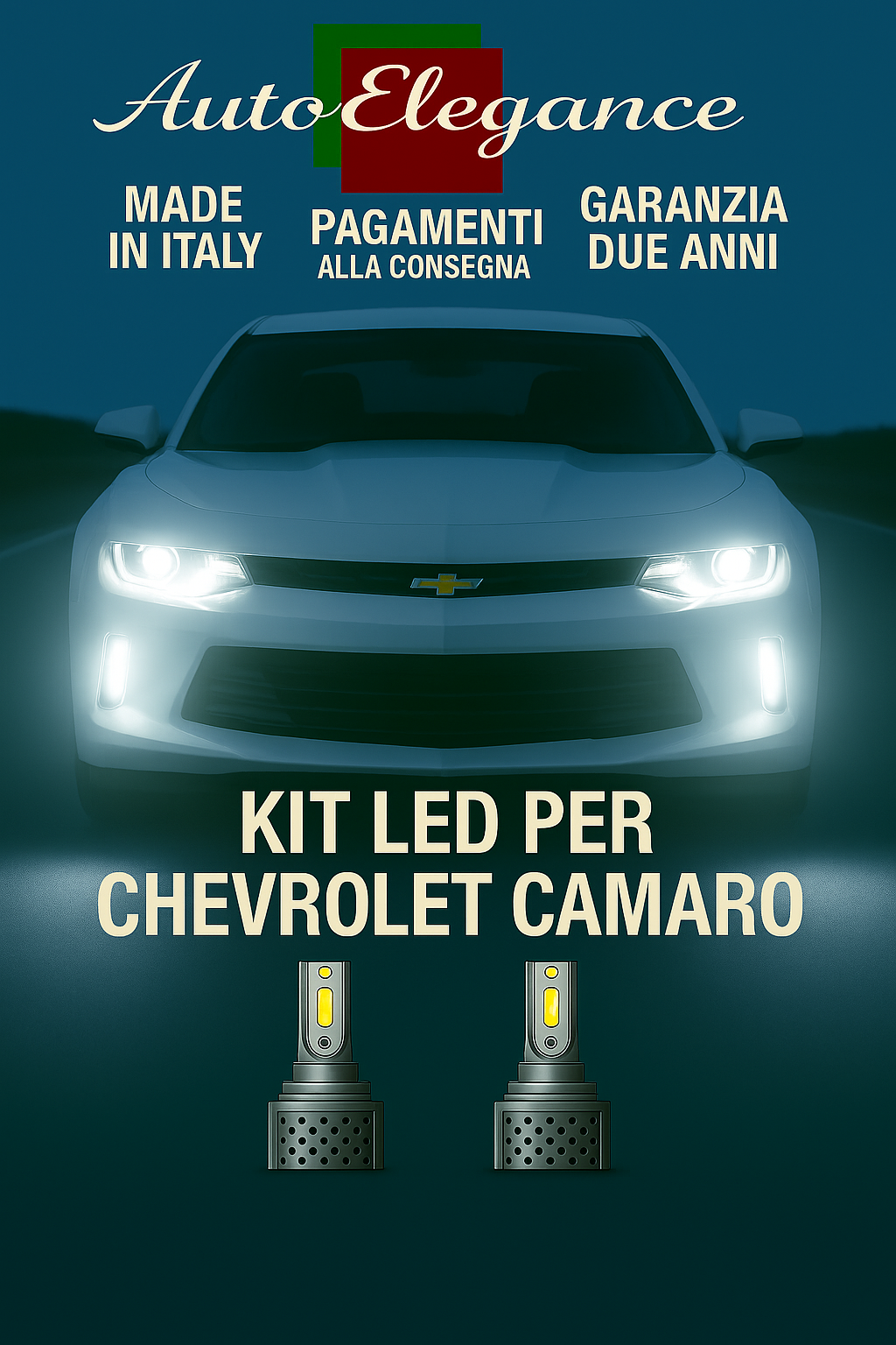 🔥KIT LED D3S 6000K BIANCO CANBUS – Anabbaglianti per Chevrolet Camaro🔥