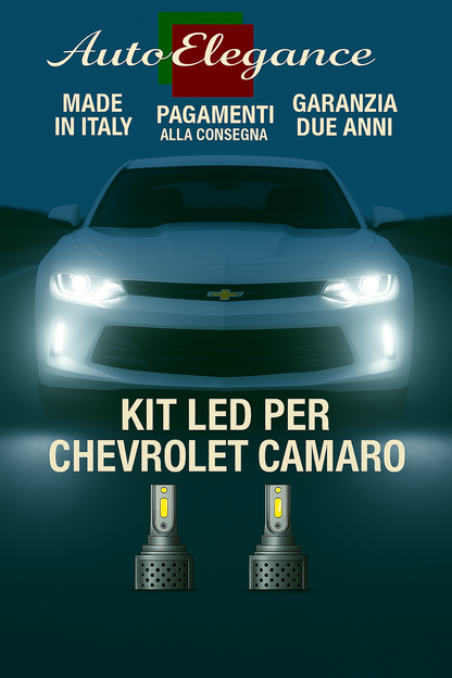 🔥KIT LED D3S 6000K BIANCO CANBUS – Anabbaglianti per Chevrolet Camaro🔥
