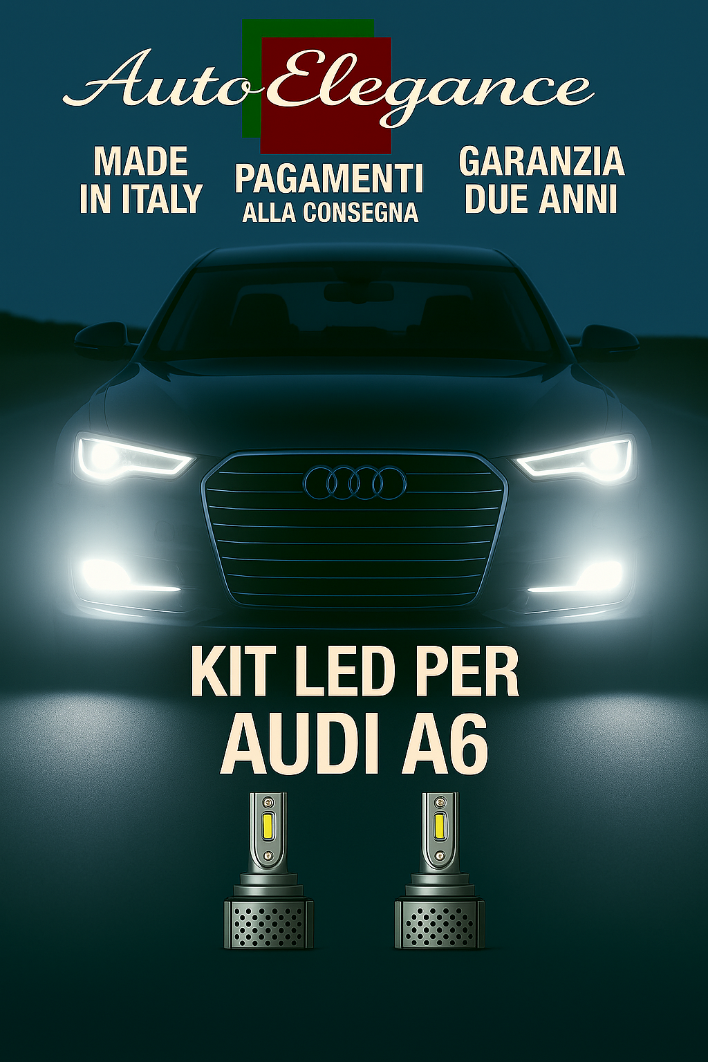 🔥KIT LED D3S 6000K BIANCO CANBUS – Anabbaglianti per Audi A6🔥
