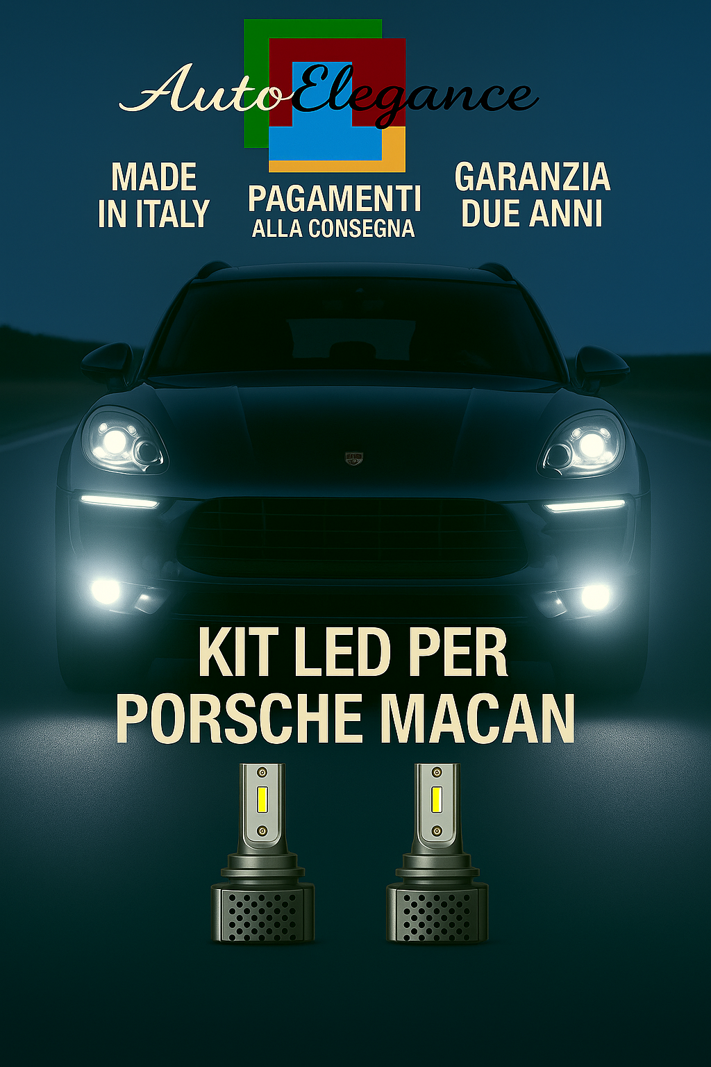 🔥KIT LED D3S 6000K BIANCO CANBUS – Anabbaglianti per Porsche Macan🔥