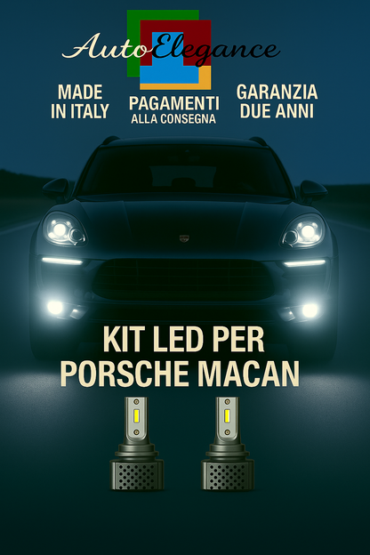 🔥KIT LED D3S 6000K BIANCO CANBUS – Anabbaglianti per Porsche Macan🔥
