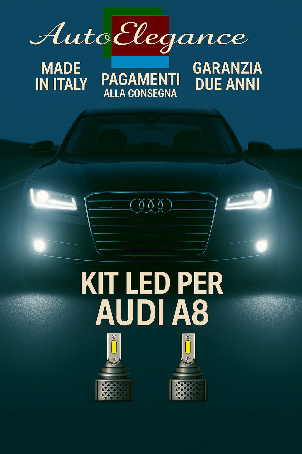 🔥KIT LED D3S 6000K BIANCO CANBUS – Anabbaglianti per Audi A8🔥