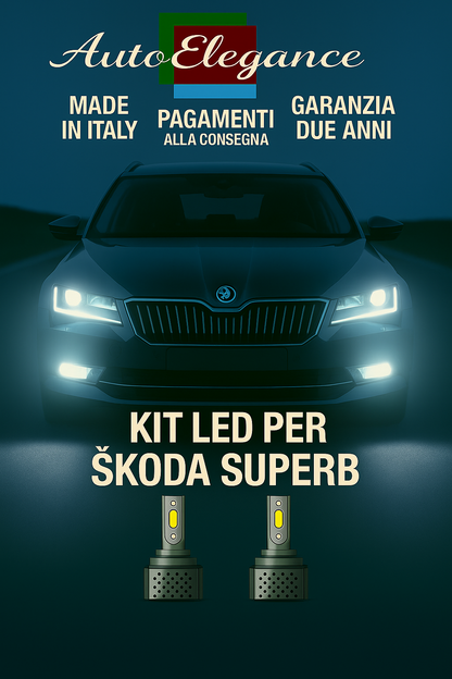 🔥KIT LED D3S 6000K BIANCO CANBUS – Anabbaglianti per Škoda Superb🔥