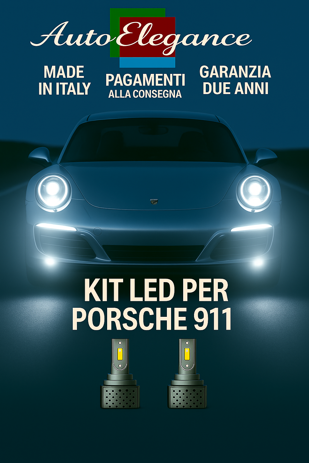 🔥KIT LED D3S 6000K BIANCO CANBUS – Anabbaglianti per Porsche 911🔥