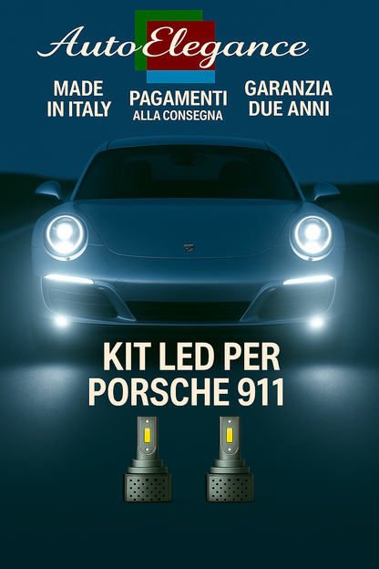 🔥KIT LED D3S 6000K BIANCO CANBUS – Anabbaglianti per Porsche 911🔥