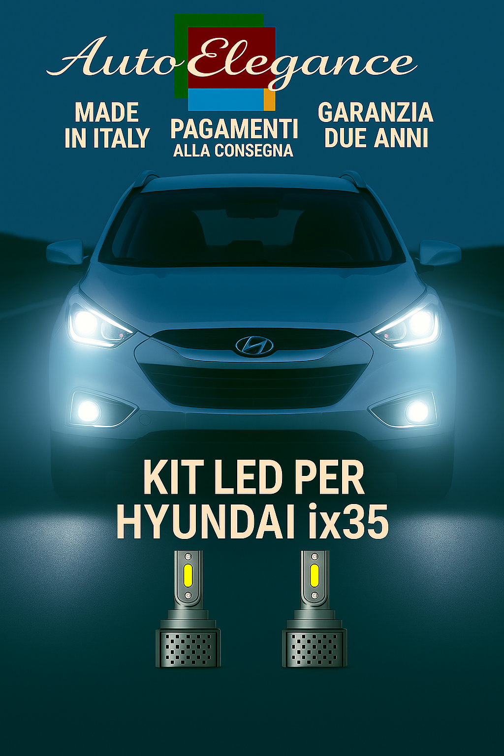 🔥KIT LED D3S 6000K BIANCO CANBUS – Anabbaglianti per Hyundai ix35🔥