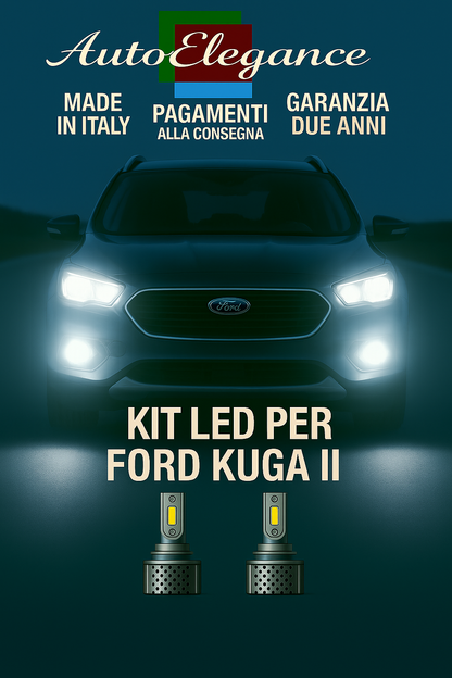 🔥KIT LED D3S 6000K BIANCO CANBUS – Anabbaglianti per Ford Kuga II🔥