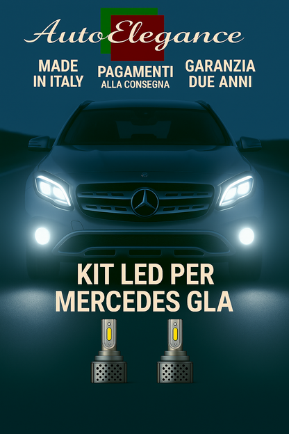 🔥KIT LED D3S 6000K BIANCO CANBUS – Anabbaglianti per Mercedes-Benz GLA X156🔥