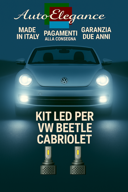 🔥KIT LED D3S 6000K BIANCO CANBUS – Anabbaglianti per VW Beetle Cabriolet🔥