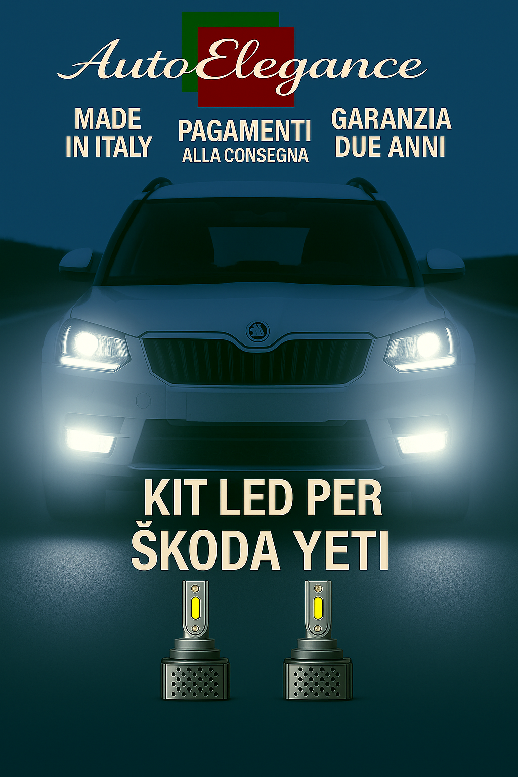 🔥KIT LED D3S 6000K BIANCO CANBUS – Anabbaglianti per Škoda Yeti🔥