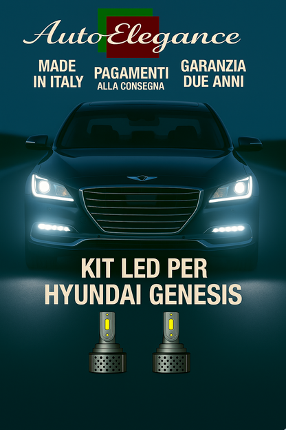 🔥KIT LED D3S 6000K BIANCO CANBUS – Anabbaglianti per Hyundai Genesis🔥
