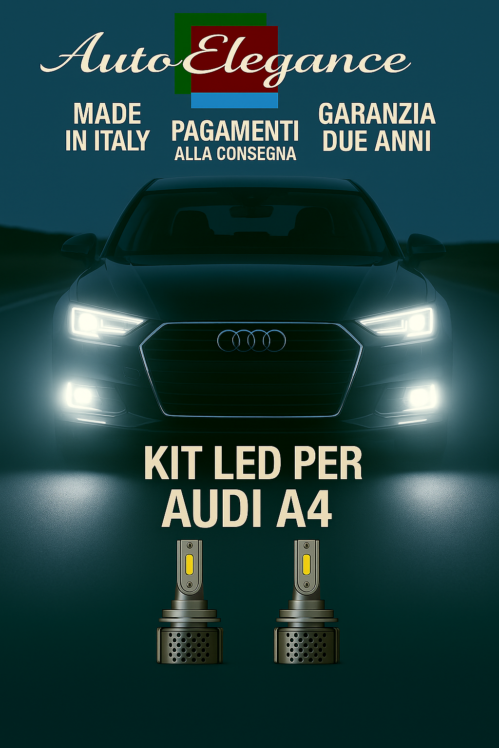 🔥KIT LED D3S 6000K BIANCO CANBUS – Anabbaglianti per Audi A4🔥