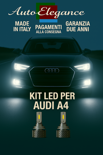🔥KIT LED D3S 6000K BIANCO CANBUS – Anabbaglianti per Audi A4🔥