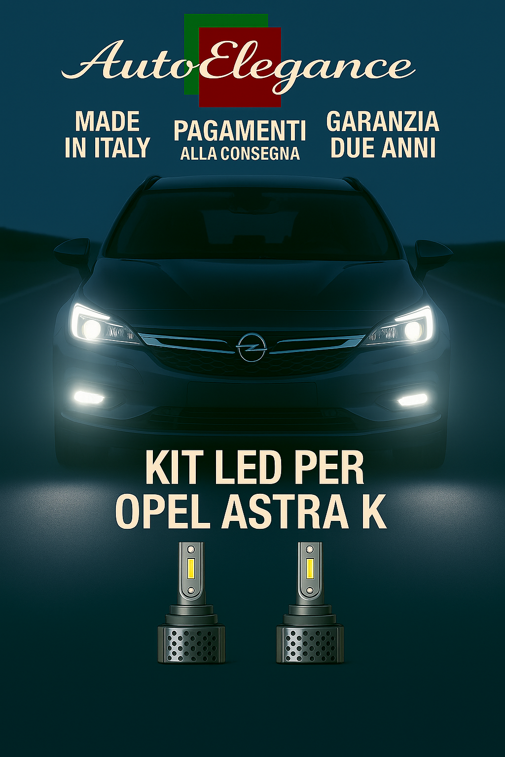 🔥KIT LED D3S 6000K BIANCO CANBUS – Anabbaglianti per Opel Astra K🔥