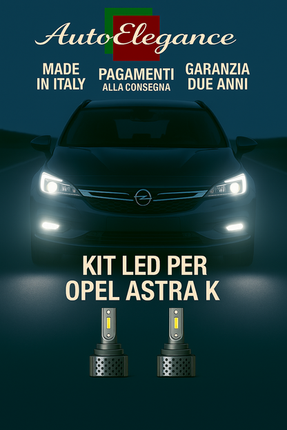 🔥KIT LED D3S 6000K BIANCO CANBUS – Anabbaglianti per Opel Astra K🔥