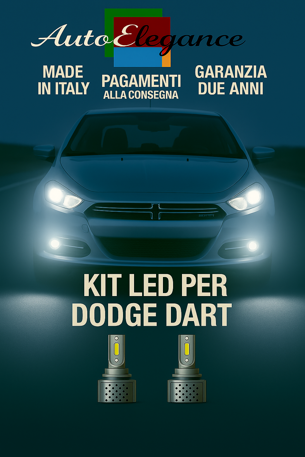 🔥KIT LED D3S 6000K BIANCO CANBUS – Anabbaglianti per Dodge Dart🔥