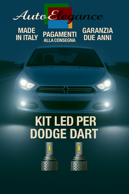🔥KIT LED D3S 6000K BIANCO CANBUS – Anabbaglianti per Dodge Dart🔥