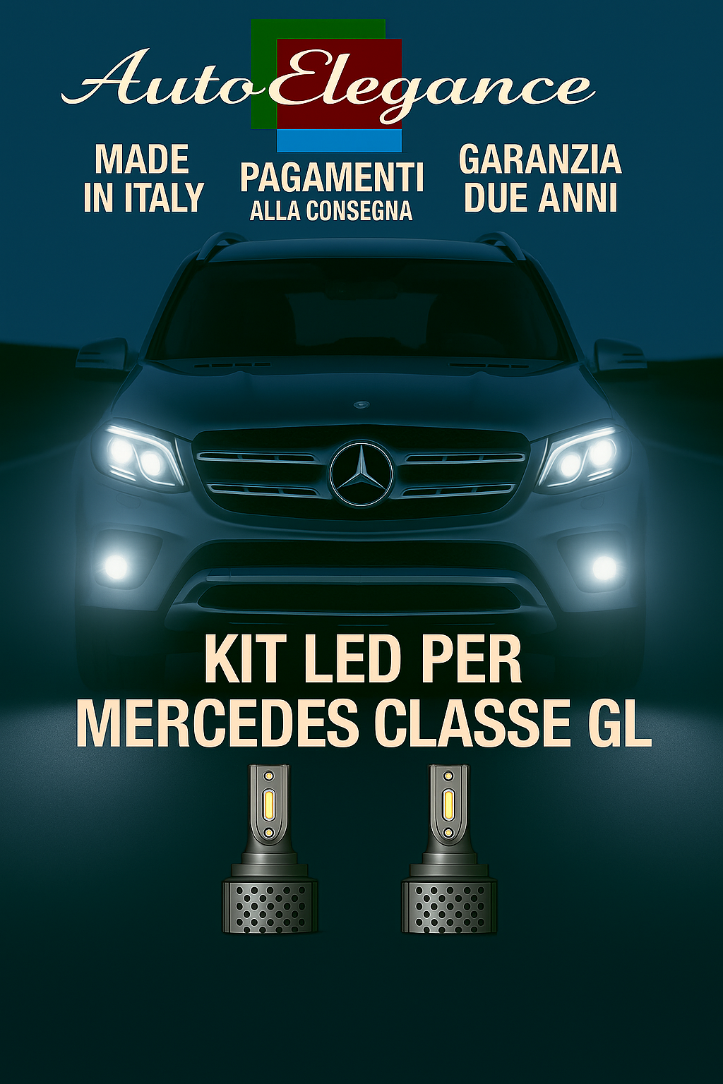 🔥KIT LED D3S 6000K BIANCO CANBUS – Anabbaglianti per Mercedes-Benz Classe GL🔥