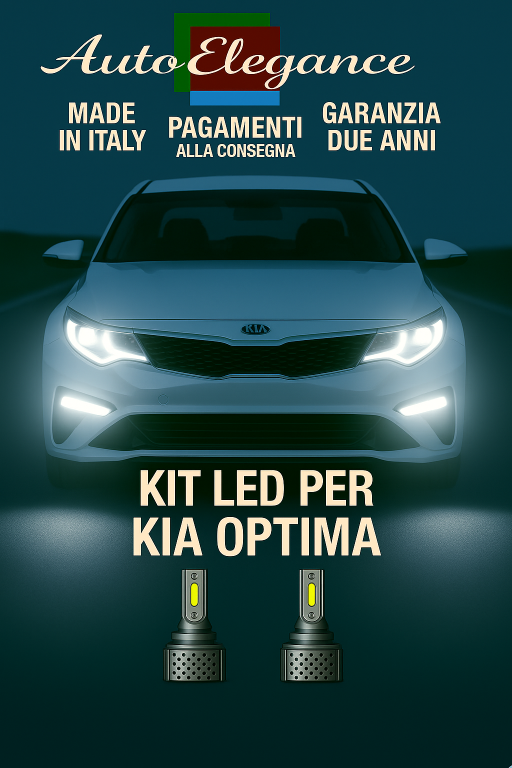 🔥KIT LED D3S 6000K BIANCO CANBUS – Anabbaglianti per Kia Optima🔥