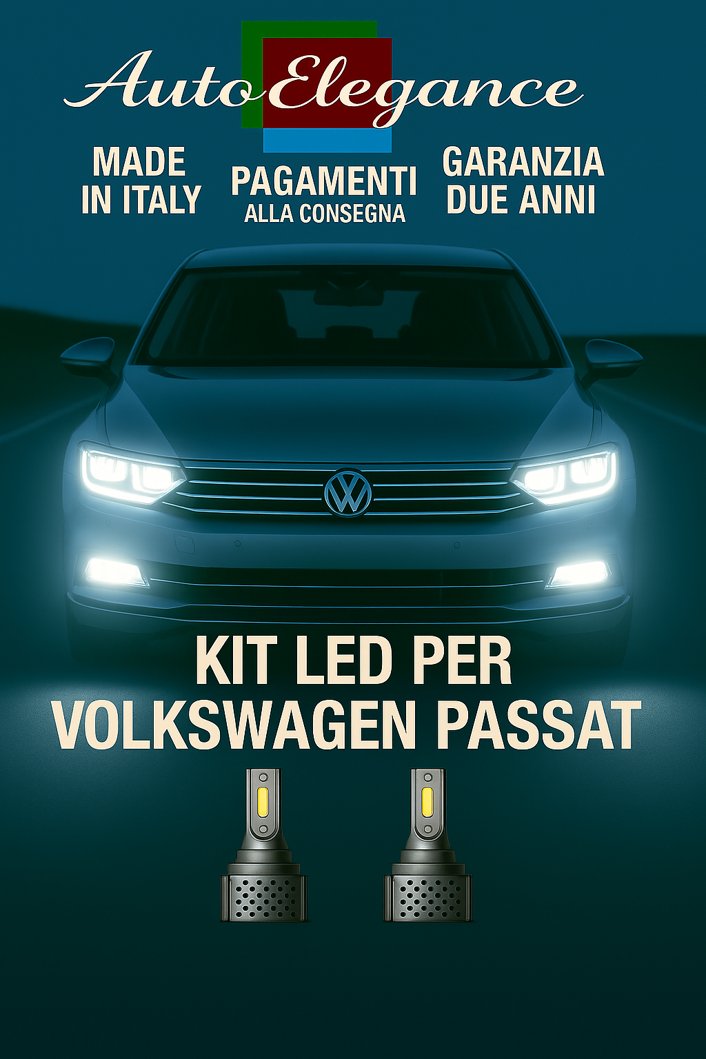 🔥KIT LED D3S 6000K BIANCO CANBUS – Anabbaglianti per Volkswagen Passat🔥