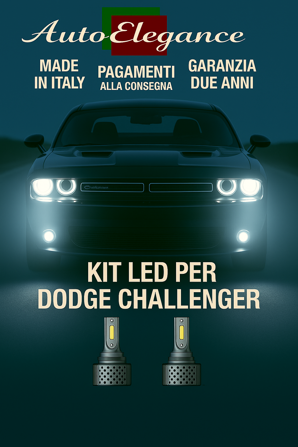 🔥KIT LED D3S 6000K BIANCO CANBUS – Anabbaglianti per Dodge Challenger🔥