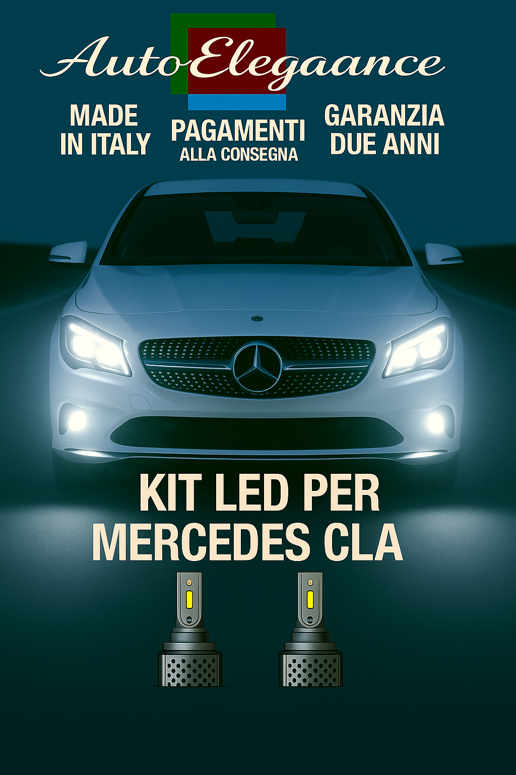 🔥KIT LED D3S 6000K BIANCO CANBUS – Anabbaglianti per Mercedes-Benz CLA🔥