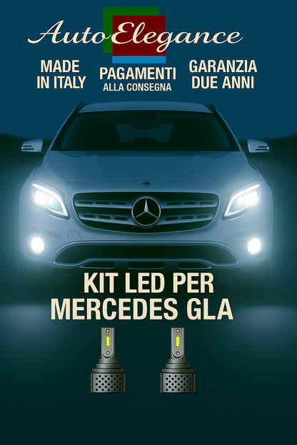 🔥KIT LED D3S 6000K BIANCO CANBUS – Anabbaglianti per Mercedes-Benz GLA🔥