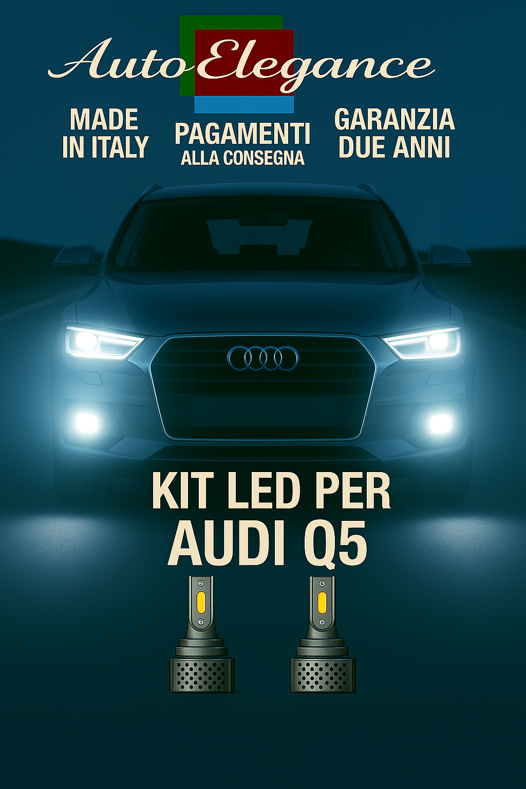 🔥KIT LED D3S 6000K BIANCO CANBUS – Anabbaglianti per Audi Q5🔥