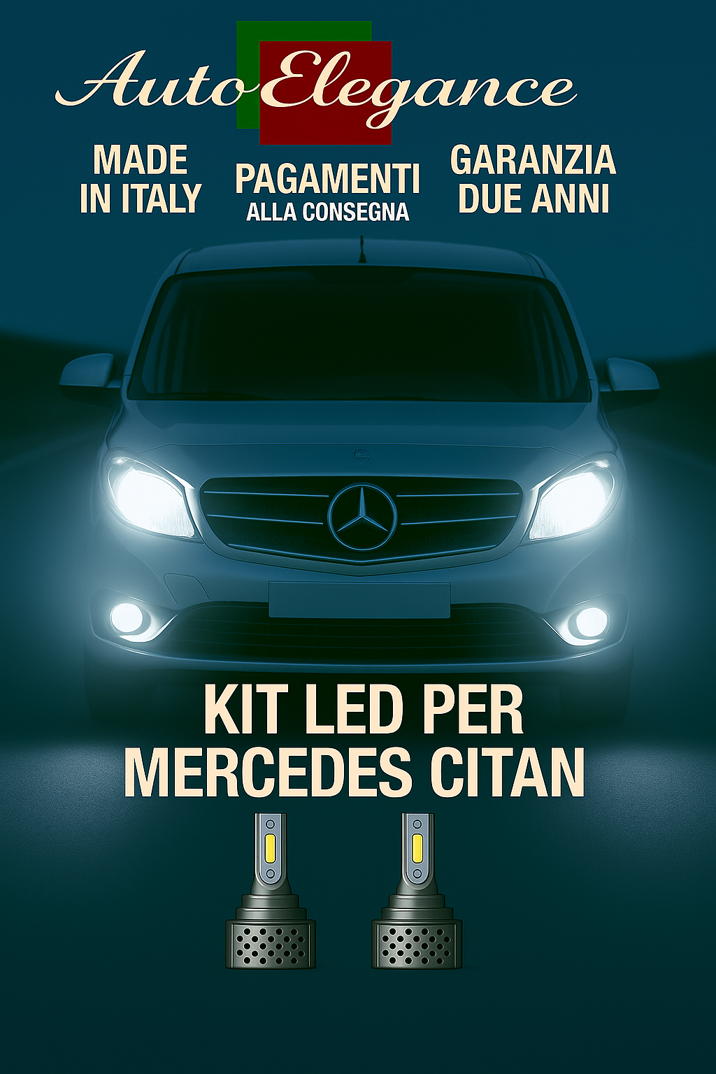 🔥KIT LED D3S 6000K BIANCO CANBUS – Anabbaglianti per Mercedes-Benz Citan🔥