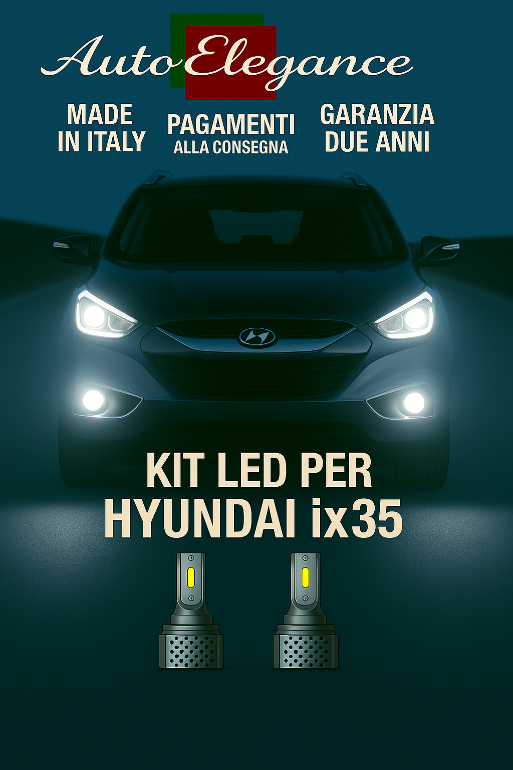 🔥KIT LED D3S 6000K BIANCO CANBUS – Anabbaglianti per Hyundai ix35🔥