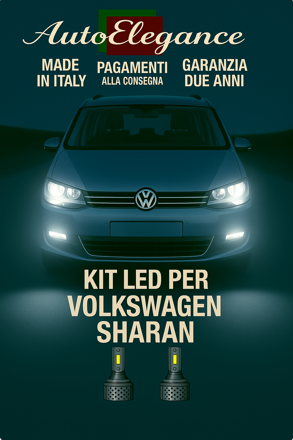 🔥KIT LED D3S 6000K BIANCO CANBUS – Anabbaglianti per Volkswagen Sharan🔥
