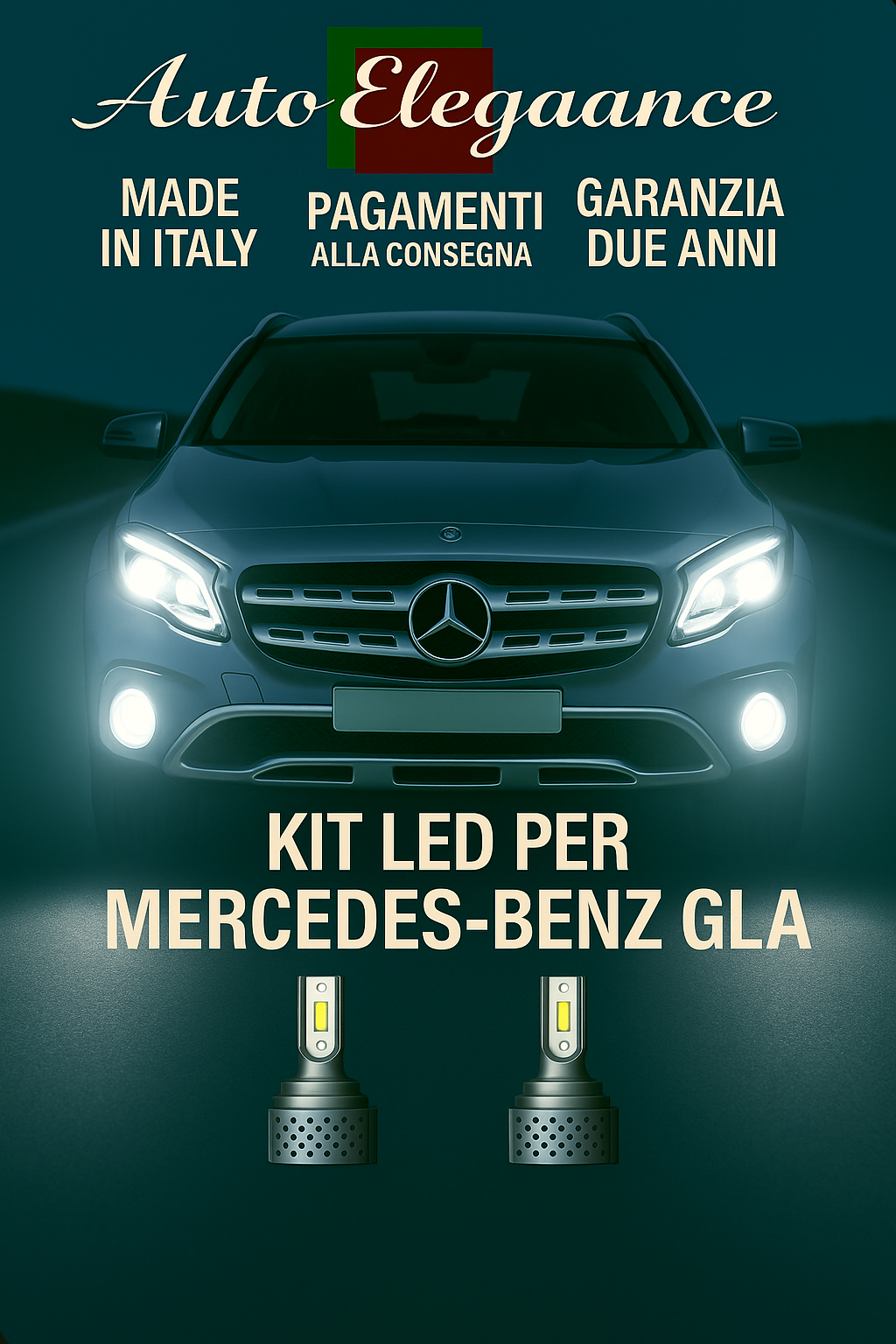 🔥KIT LED D3S 6000K BIANCO CANBUS – Anabbaglianti per Mercedes-Benz GLA-Class🔥 (Copia)