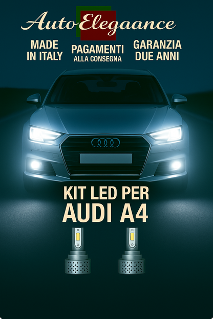 🔥KIT LED D3S 6000K BIANCO CANBUS – Anabbaglianti per Audi A4🔥