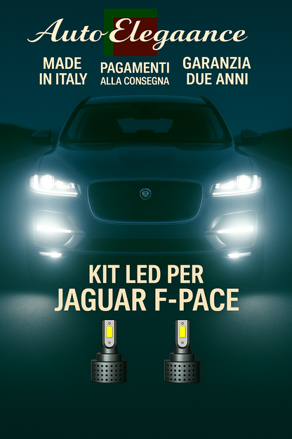 🔥KIT LED D3S 6000K BIANCO CANBUS – Anabbaglianti per Jaguar F-Pace🔥