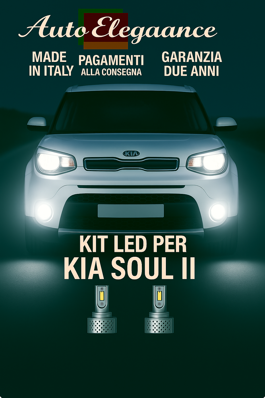 🔥KIT LED D3S 6000K BIANCO CANBUS – Anabbaglianti per Kia Soul II🔥