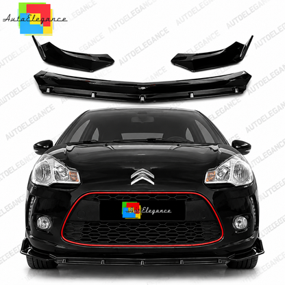 👉Spoiler Anteriore Stile Brabus adatto per Citroën DS3 10-16 Nero Lucido👈