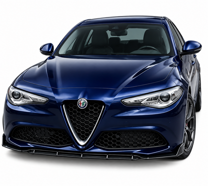 💕0037 Splitter Anteriore Adatto per Alfa Romeo Giulia 15-21 Sport Nero Lucido💕
